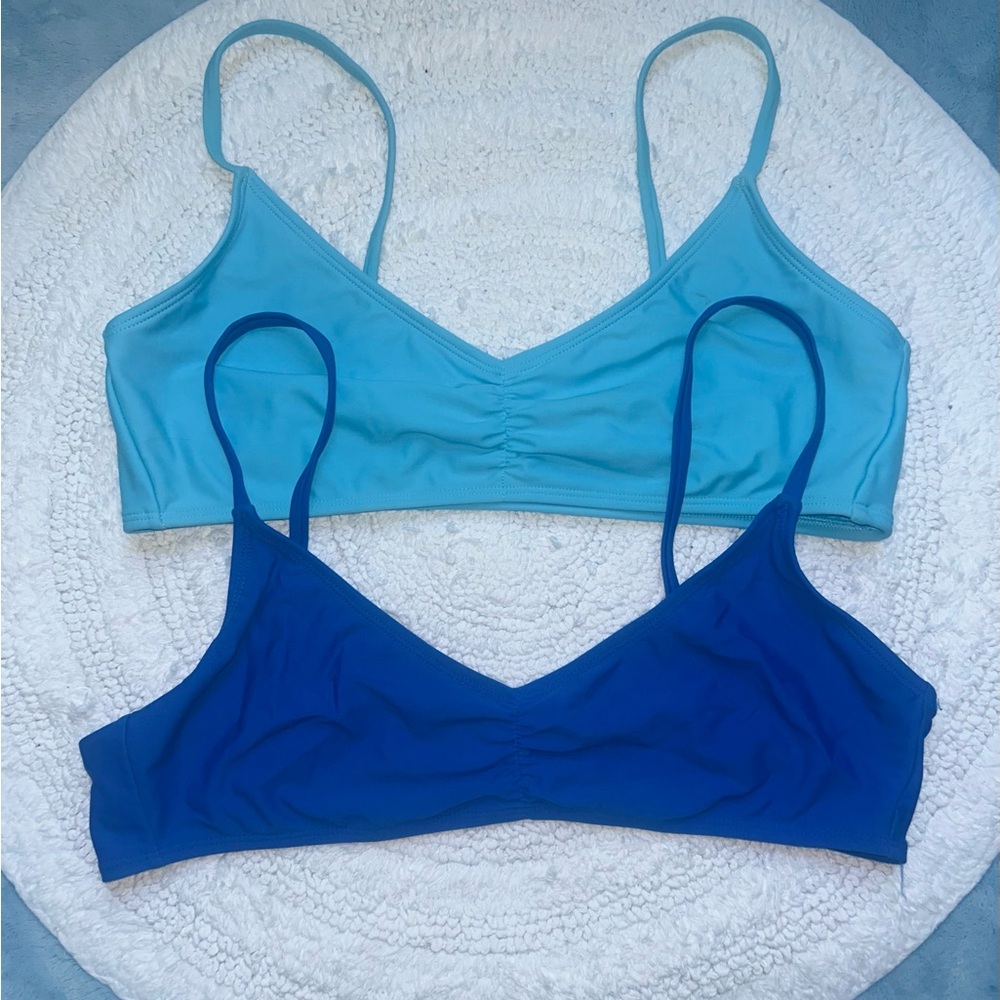 2 Xhilaration Bikini Tops — Blue Bundle — Same Style, Different Shades — Size XL